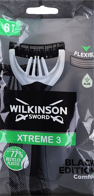 Einwegrasierer-Set 6-tlg. - Wilkinson Sword Xtreme 3 Black Edition — Bild N1
