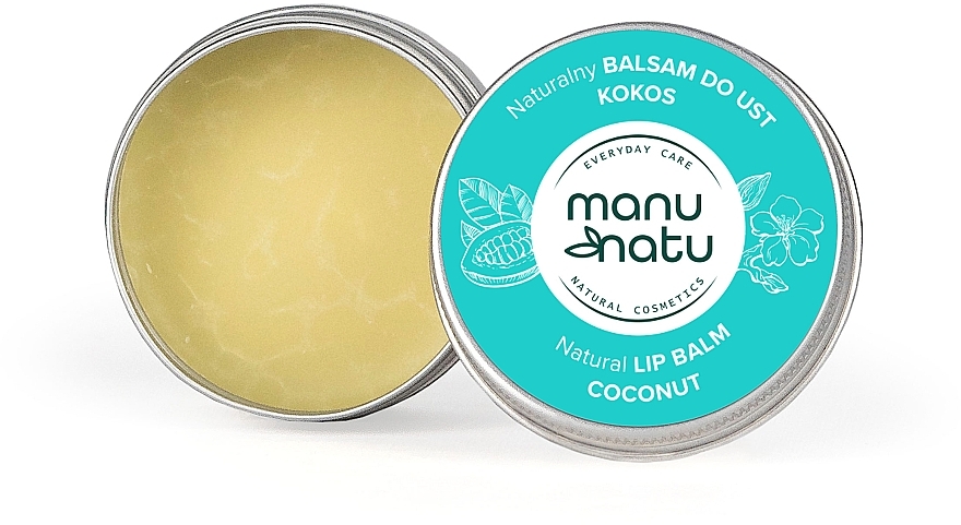 GESCHENK! Lippenbalsam Kokosnuss - Manu Natu Natural Coconut Lip Balm — Bild N1
