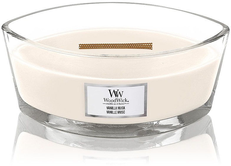 Duftkerze im Glas - Woodwick Candle Ellipse Vanilla Musk — Bild N2