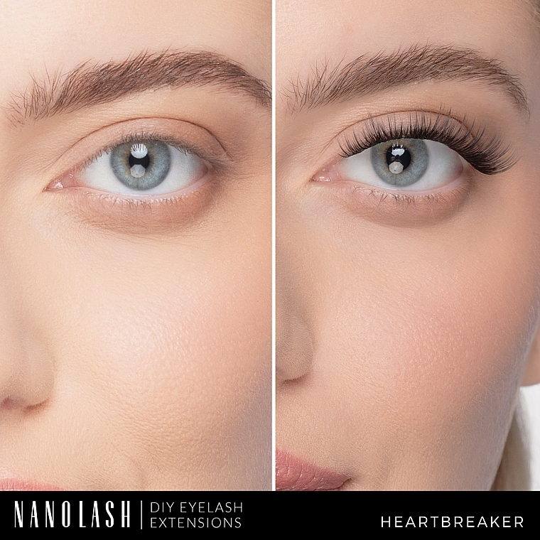 Künstliche Wimpern - Nanolash Diy Eyelash Extensions Heartbreaker — Bild N3