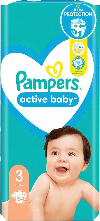 Windeln Active Baby 3 (6-10 kg), 54 Stück - Pampers — Bild N11