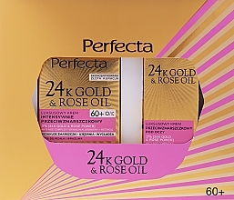 Set - Perfecta 24K Gold & Rose Oil 60+ (Gesichtscreme 50 ml + Augencreme 15 ml) — Bild N1