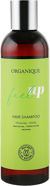 Shampoo mit Matcha Tee, grünem Kaviar und Arginin - Organique Feel Up Hair Shampoo — Bild N1