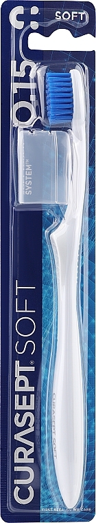 Zahnbürste Soft 0.15 weich weiß mit blau - Curaprox Curasept Toothbrush — Bild N1