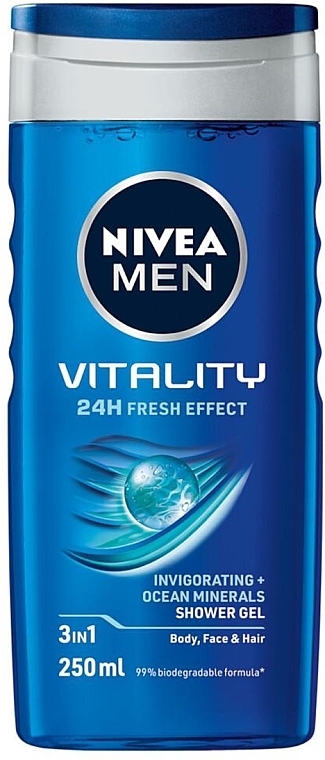 3in1 Duschgel - NIVEA MEN Vitality 24H Fresh Effect 3 In 1 Shower Gel	 — Bild N1