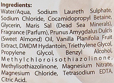 Flüssigseife mit Mineralien aus dem Toten Meer mit Mandel- und Vanilleöl - Dead Sea Collection Almond Vanila&Dead Sea Minerals Hand Soap — Bild N4