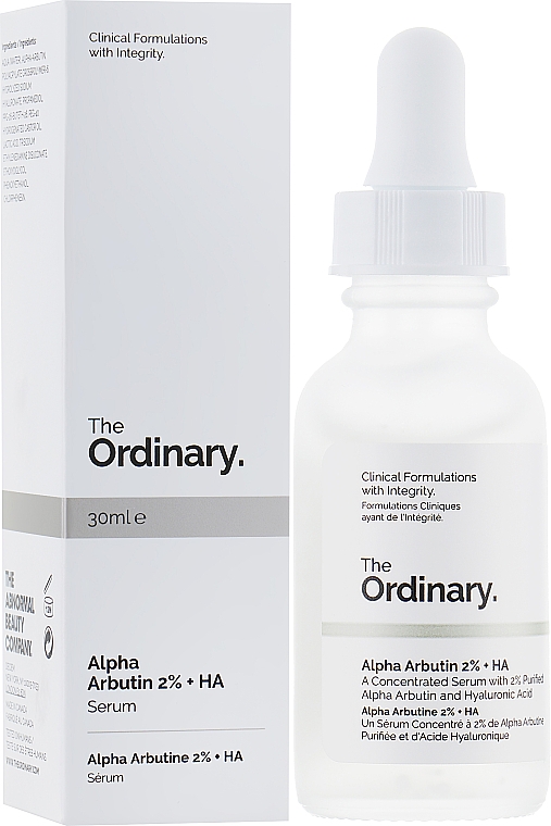 Konzentriertes Gesichtsserum mit Alpha-Arbutin und Hyaluronsäure - The Ordinary Alpha Arbutin 2% + HA — Bild N3