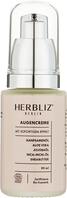 Augencreme mit Hanfsamenöl und Aloe Vera - Herbliz — Bild N1