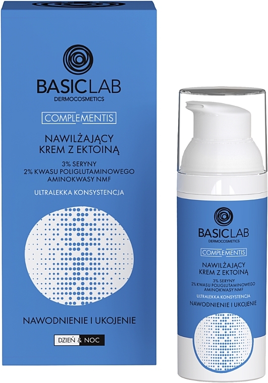 Feuchtigkeitsspendende und beruhigende Creme mit Ectoin  - BasicLab Dermocosmetics Complementis — Bild N1