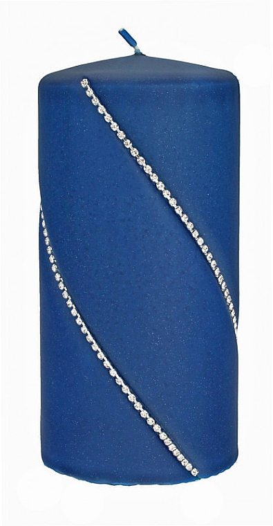 Dekorative Kerze 7x14 cm dunkelblauer Zylinder - Artman Bolero Mat — Bild N1