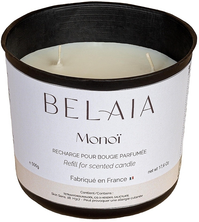 Duftkerze Monoi (Refill) - Belaia Monoi Scented Candle Wax Refill  — Bild N2