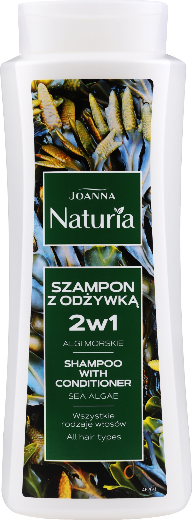 Shampoo und Conditioner für alle Haartypen "Meeresalgen" - Joanna Naturia Shampoo With Conditioner With Algae — Bild 500 ml