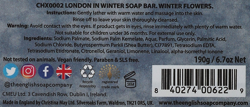 Seife London In Winter - The English Soap Company London In Winter Christmas Soap — Bild N2