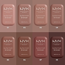 Bronzing-Gesichtscreme-Puder - NYX Professional Makeup Buttermelt Bronzer  — Bild N7