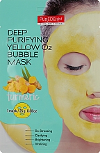Düfte, Parfümerie und Kosmetik Sauerstoffmaske zur Tiefenreinigung des Gesichts - Purederm Deep Purifying Yellow O2 Bubble Mask
