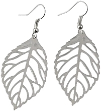 Ohrringe für Damen hängende Blätter silbern - Lolita Accessories — Bild N1