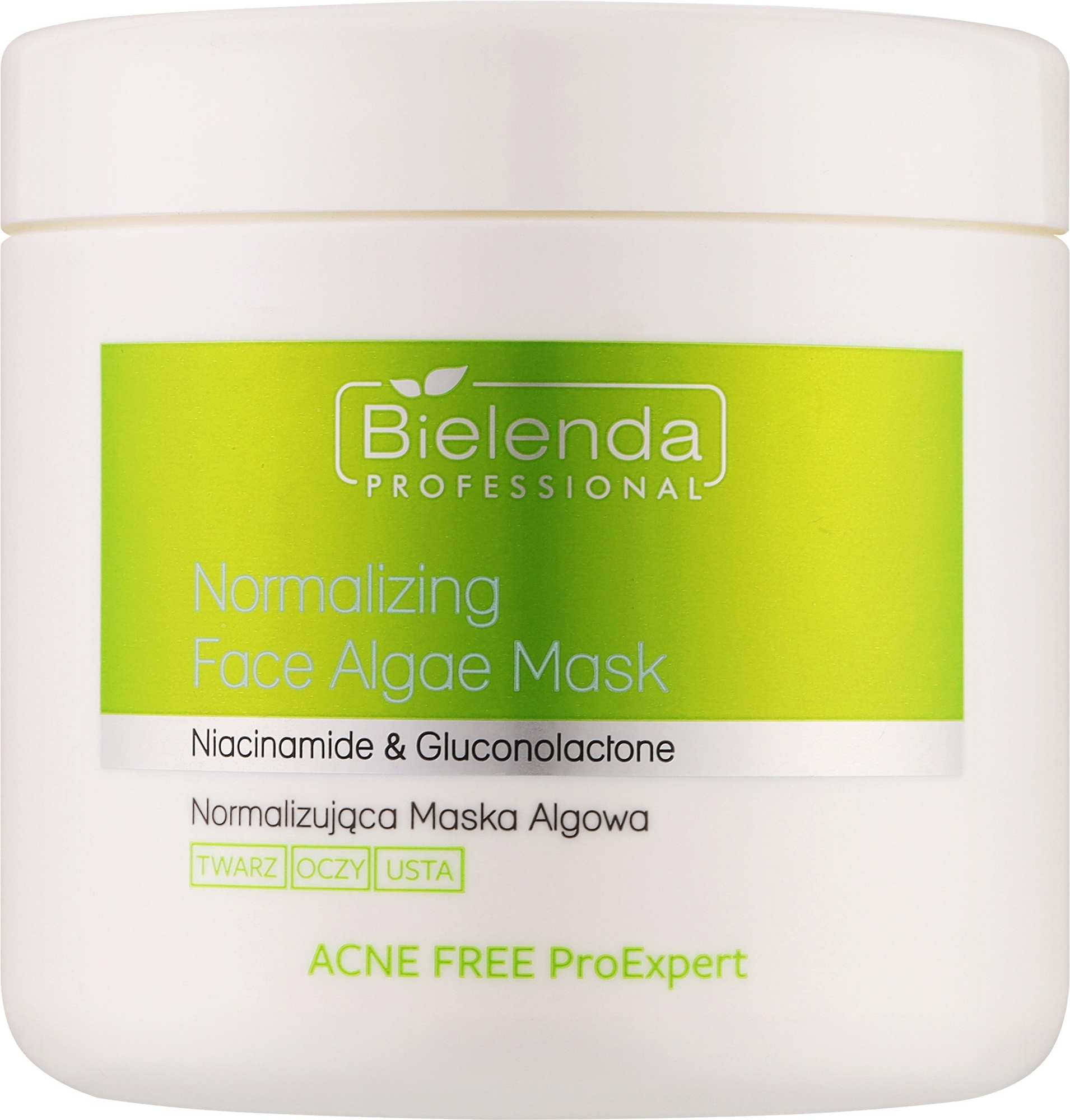 Normalisierende Algenmaske - Bielenda Professional Acne Free Pro Expert Normalizing Face Algae Mask  — Bild 160 g