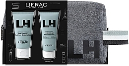 Gesichtspflegeset - Lierac Premium Homme Moisturizing Gel (Gesichtsgel 50ml + Duschgel 50ml + Kosmetiktasche) — Bild N1