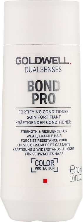 Stärkender Conditioner mit Sojaprotein für schwaches und brüchiges Haar - Goldwell DualSenses Bond Pro Fortifying Conditioner (Mini) — Bild N1