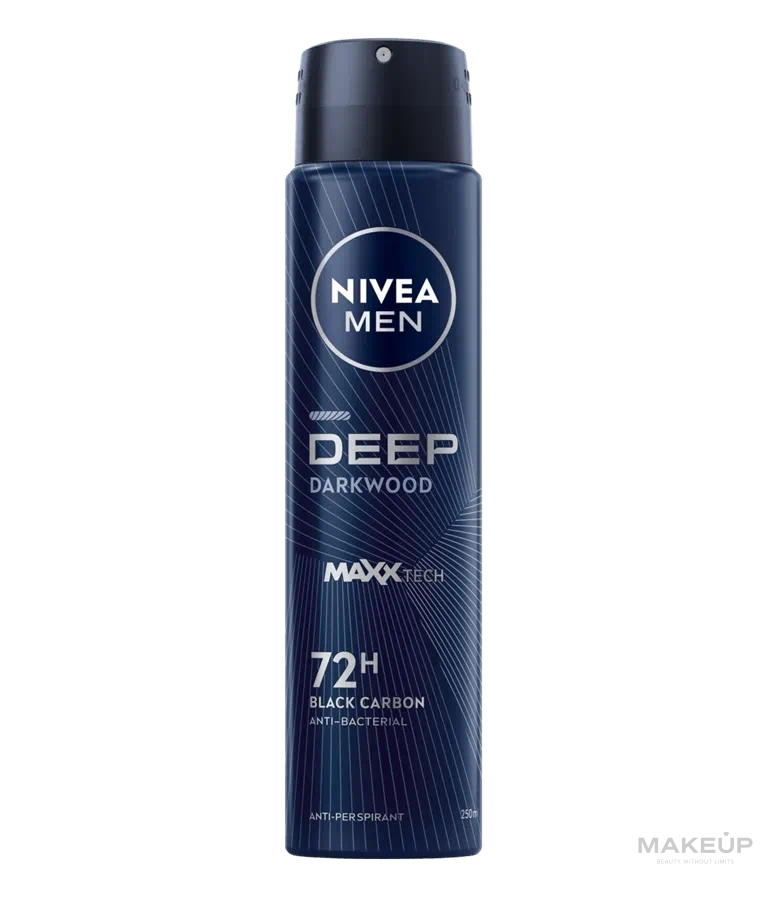 Deospray Antitranspirant für Männer - NIVEA MEN Deep Darkwood 72H Anti-Perspirant  — Bild 150 ml