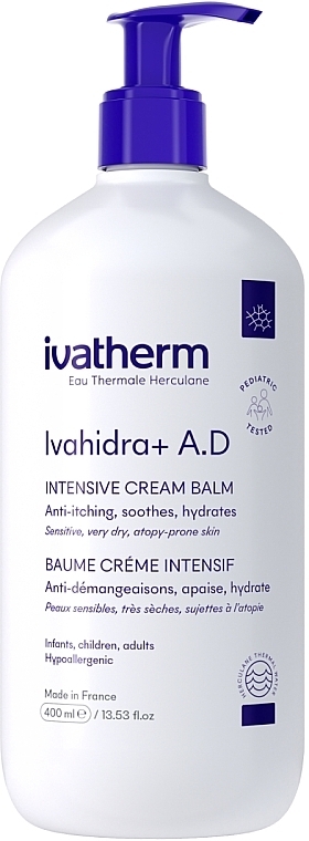 Intensiv regenerierender Balsam - Ivatherm Balsam Intense Relipidant Ivahidra+ — Bild N1