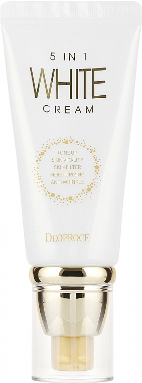 Multifunktionale Gesichtscreme - Deoproce 5 In 1 White Cream  — Bild N1