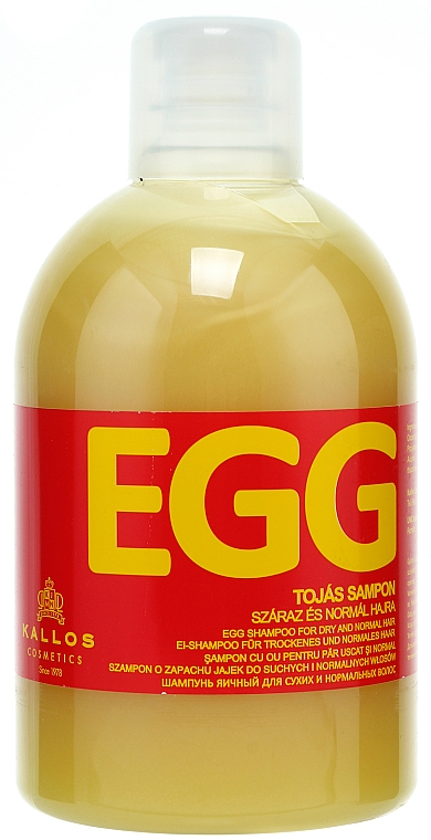 Ei-Shampoo für trockenes und normales Haar - Kallos Cosmetics Egg Shampoo  — Bild N1