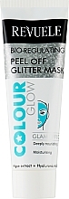 Düfte, Parfümerie und Kosmetik Feuchtigkeitsspendende Bio-Regulieringsmaske für Gesicht mit Algenextrakt und Hyaluronsäure - Revuele Color Glow Glitter Mask Pell-Off Bio-regulating