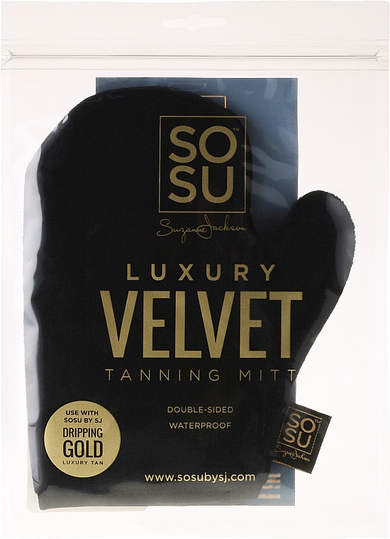 Handschuh zum Auftragen von Bräunungsprodukten - Sosu by SJ Dripping Gold Luxury Tanning Mitt Velvet — Bild N1
