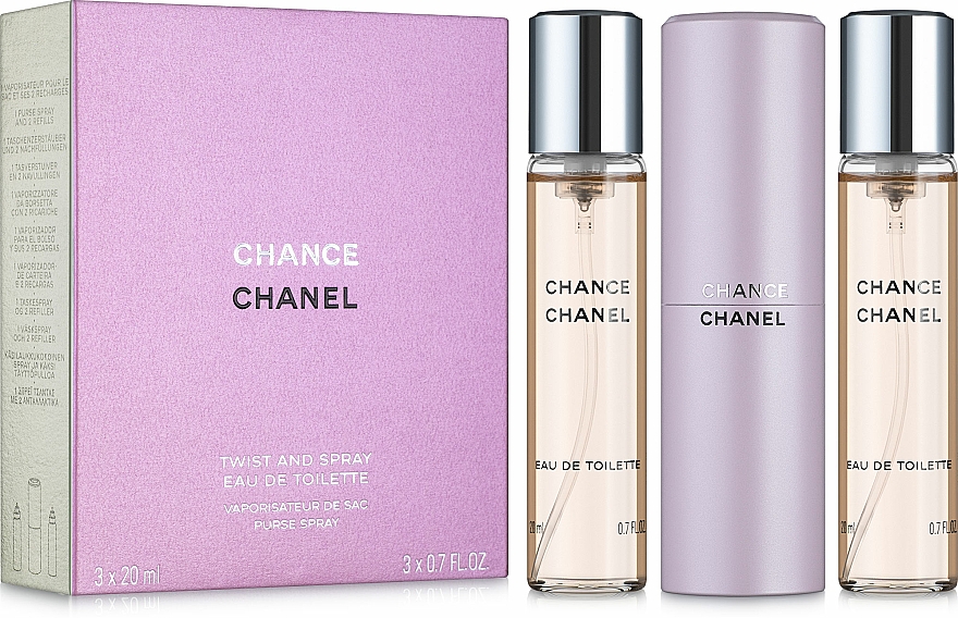 Chanel Chance - Eau de Toilette (2x20ml Refill + 1x20ml Parfümzerstäuber) — Bild N1