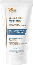 Düfte, Parfümerie und Kosmetik Anti-Pigment-Gesichtsfluid - Ducray Melascreen Protective Anti-spots Fluid SPF 50 Normal to Combination Skin