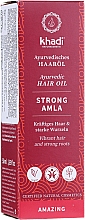 Düfte, Parfümerie und Kosmetik Ayurvedisches kräftigendes Haaröl für starke Wurzeln - Khadi Ayuverdic Strong Amla Hair Oil