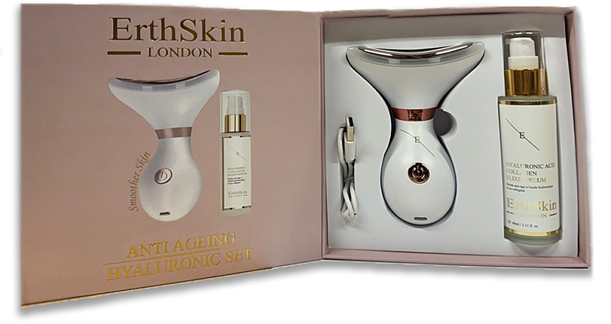 Set - ErthSkin London Anti-Ageing Hyaluronic Acid Set (serum/60ml + massager/1pcs) — Bild N3