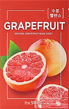 Tuchmaske für das Gesicht mit Grapefruitextrakt - The Saem Natural Skin Fit Mask Sheet Grapefruit — Bild N1