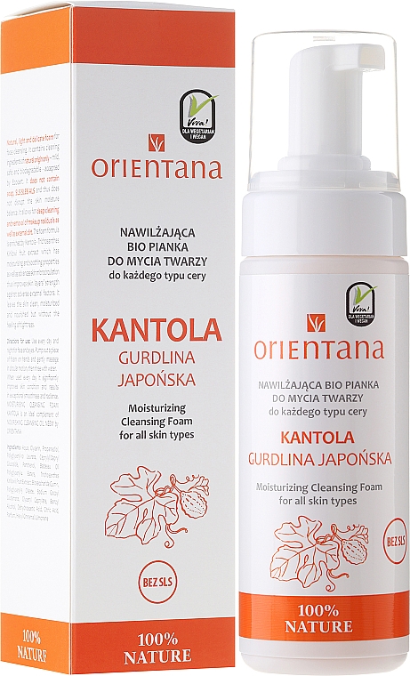 Gesichtsreinigungsschaum - Orientana Moisturizing Cleansing Foam For All Skin Types Kantola