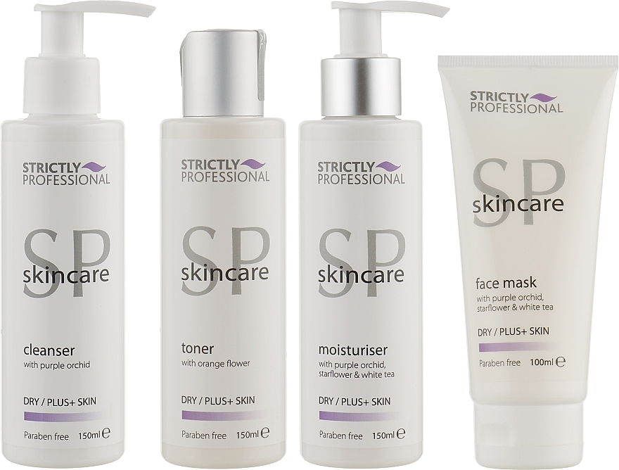 Set für trockene alternde Haut - Strictly Professional SP Skincare (cleanser/150ml + toner/150ml + moisturiser/150ml + mask/100ml) — Bild N2