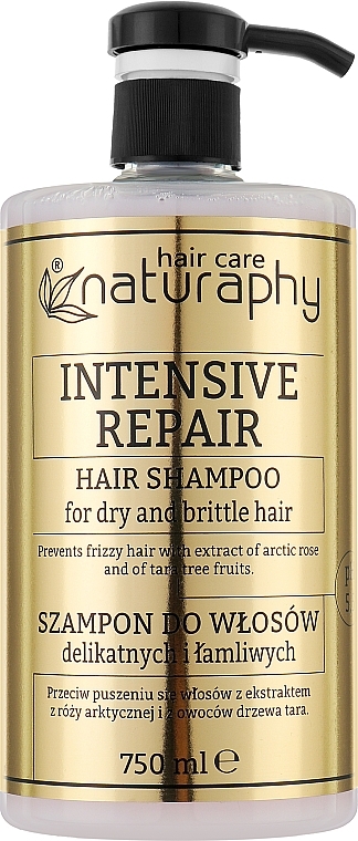 Intensiv reparierendes Shampoo mit arktischem Rosenextrakt und Tara-Baumfrüchten - Naturaphy Hair Shampoo — Bild N1
