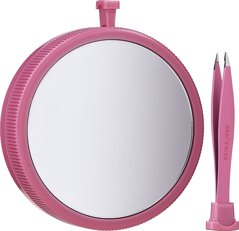 Taschenspiegel mit Pinzette rosa - Beter — Bild N2