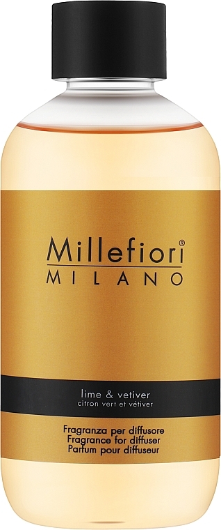 Nachfüller für Raumerfrischer - Millefiori Milano Natural Lime & Vetiver Diffuser Refill — Bild N1
