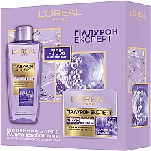 Düfte, Parfümerie und Kosmetik Geschenkset Hyaluron-Experte - L'Oreal Paris Skin Expert (cr/50ml + water/200ml)