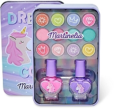 Düfte, Parfümerie und Kosmetik Set - Martinelia Little Unicorn Makeup Tin Box (Nagellack 2x3.6ml + Lidschatten 12x6.5g) 