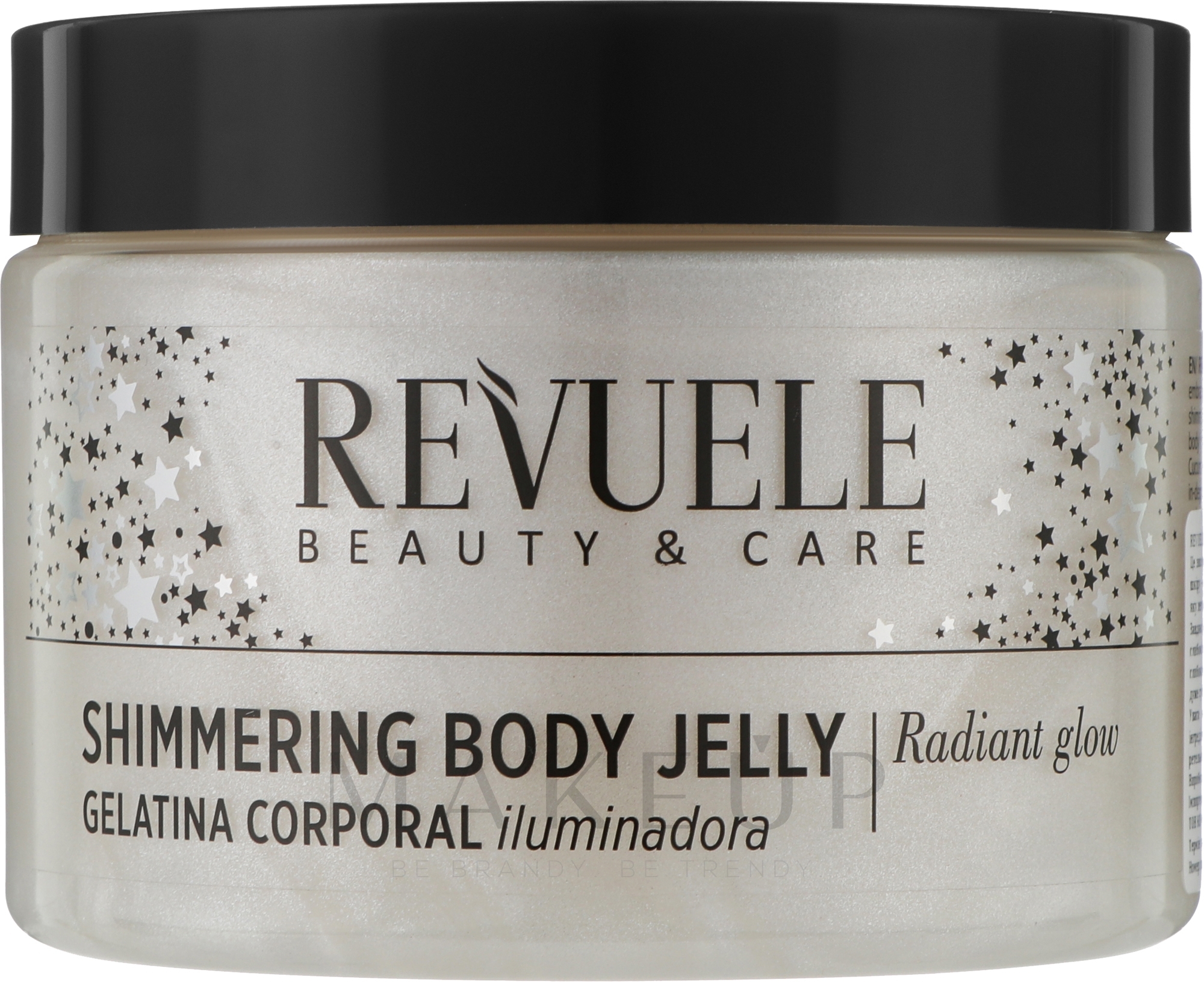 Schimmernder Körperge­lee mit Gurkenextrakt - Revuele Shimmering Body Jelly Silver — Bild 400 ml