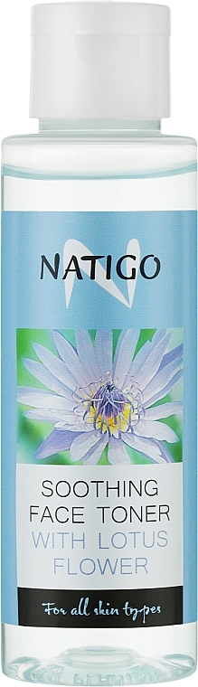 Beruhigendes Gesichtswasser mit Lotusblüte - Natigo — Bild N1