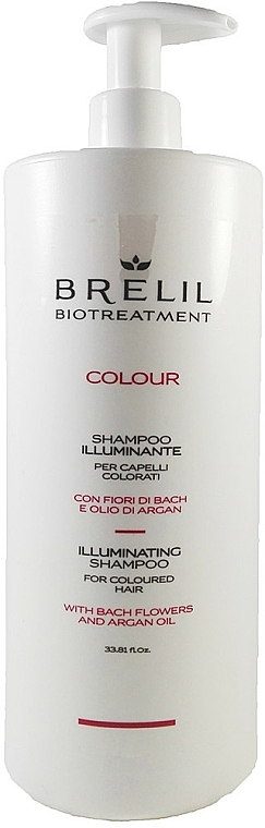 Shampoo für gefärbtes Haar mit Bachblüten und Arganöl - Brelil Bio Treatment Colour Illuminating Shampoo — Bild N1