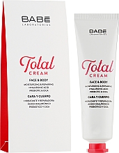 Regenerierende Multifunktionscreme für empfindliche Gesichts- und Körperhaut - Babe Laboratorios Total Cream Face & Body — Bild N2