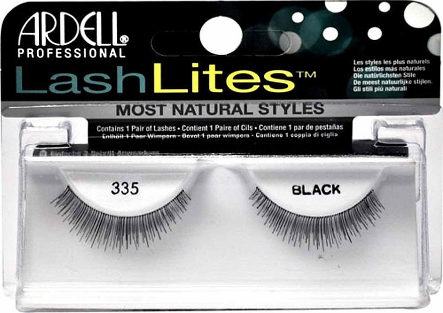 Künstliche Wimpern - Ardell Glamour Eyelashes Black 335 — Bild N1
