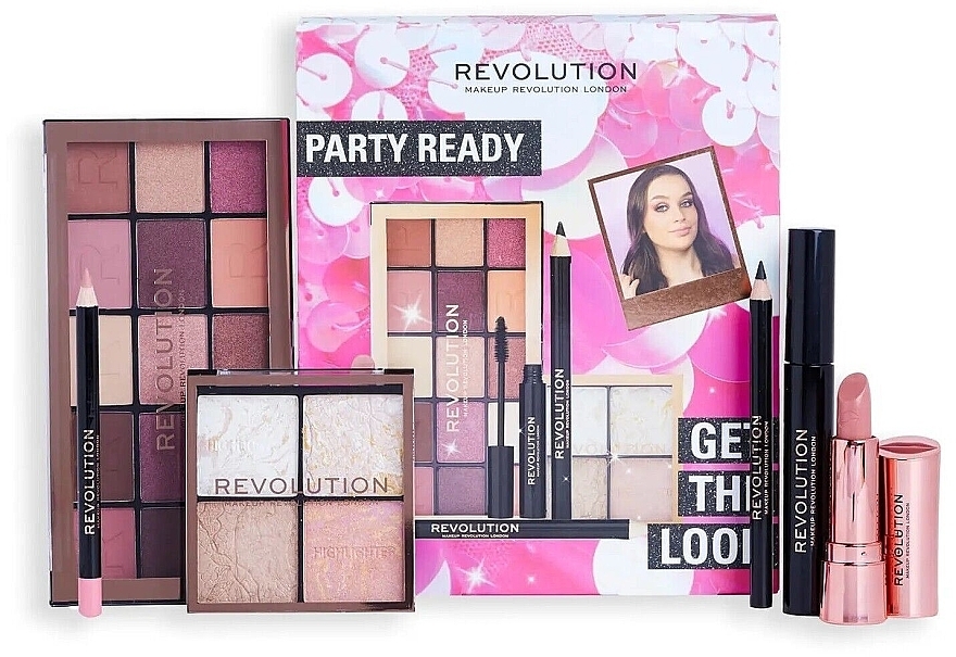 Make-up Set 6 St. - Makeup Revolution Get The Look Gift Set Party Ready — Bild N1