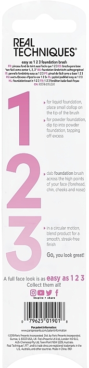 Foundationpinsel - Real Techniques Easy As 1 2 3 Foundation Brush — Foto N2
