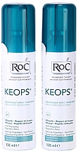 Düfte, Parfümerie und Kosmetik Körperpflegeset - RoC Keops 48H Fresh Deodorant Spray (Deospray 2x 100ml)