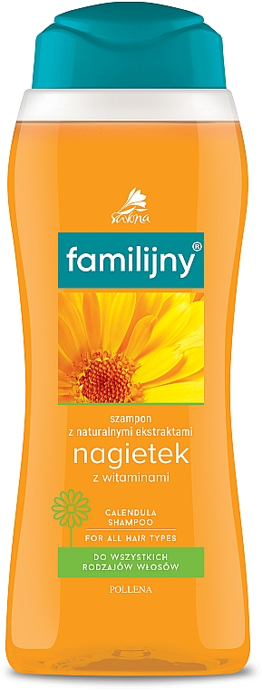 Shampoo mit Ringelblume und Vitaminen für alle Haartypen - Pollena Savona Familijny Marigold & Vitamins Shampoo — Bild N1